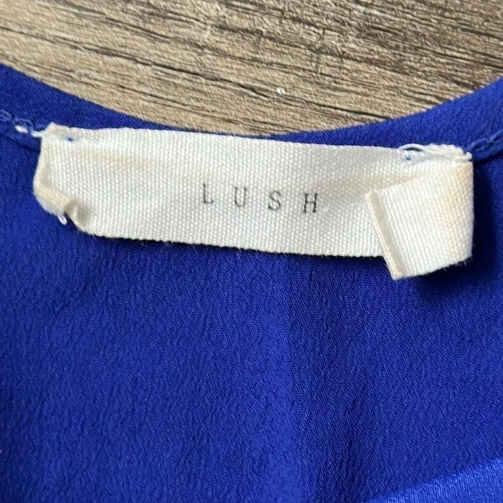 Lush dress XS blue summer polyester sundress balletcore